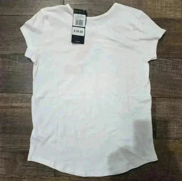 Girls SMALL (7/8) Adidas Logo Graphic T-Shirt Red White Blue NEW - Picture 4 of 4